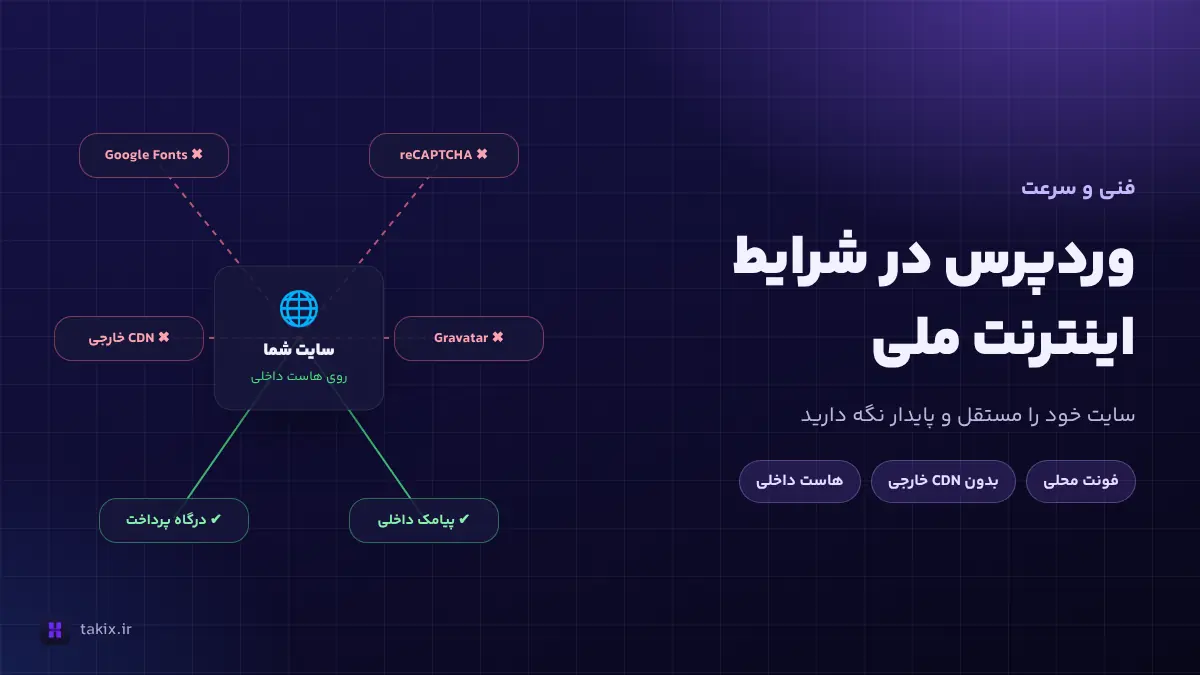 وردپرس در شرایط اینترنت ملی: سایت خود را مستقل و پایدار نگه دارید
